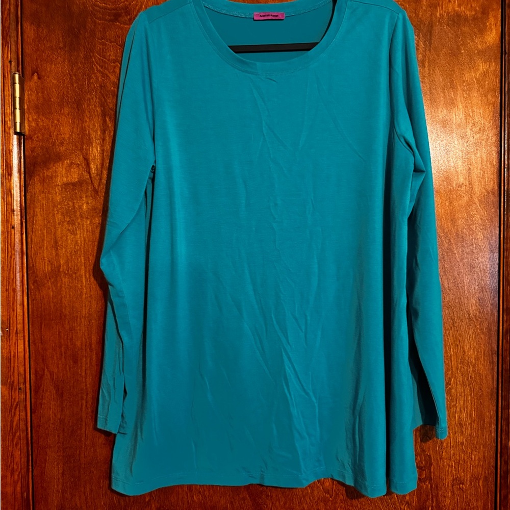 Teal Long Sleeve Women's Top